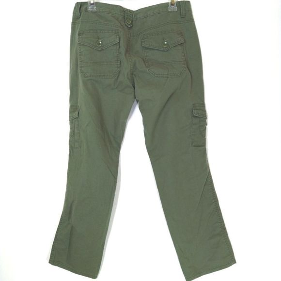 Nine West Jeans Woman's Cargo Army Green Pants 10 - Picture 2 of 8